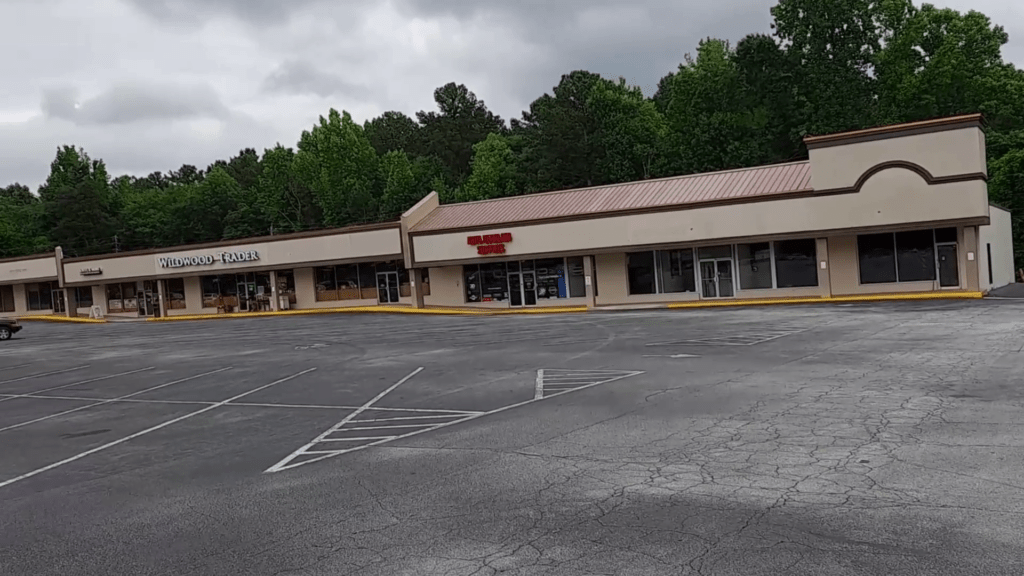 Eastgate Shopping Center retail area in Newnan Georgia